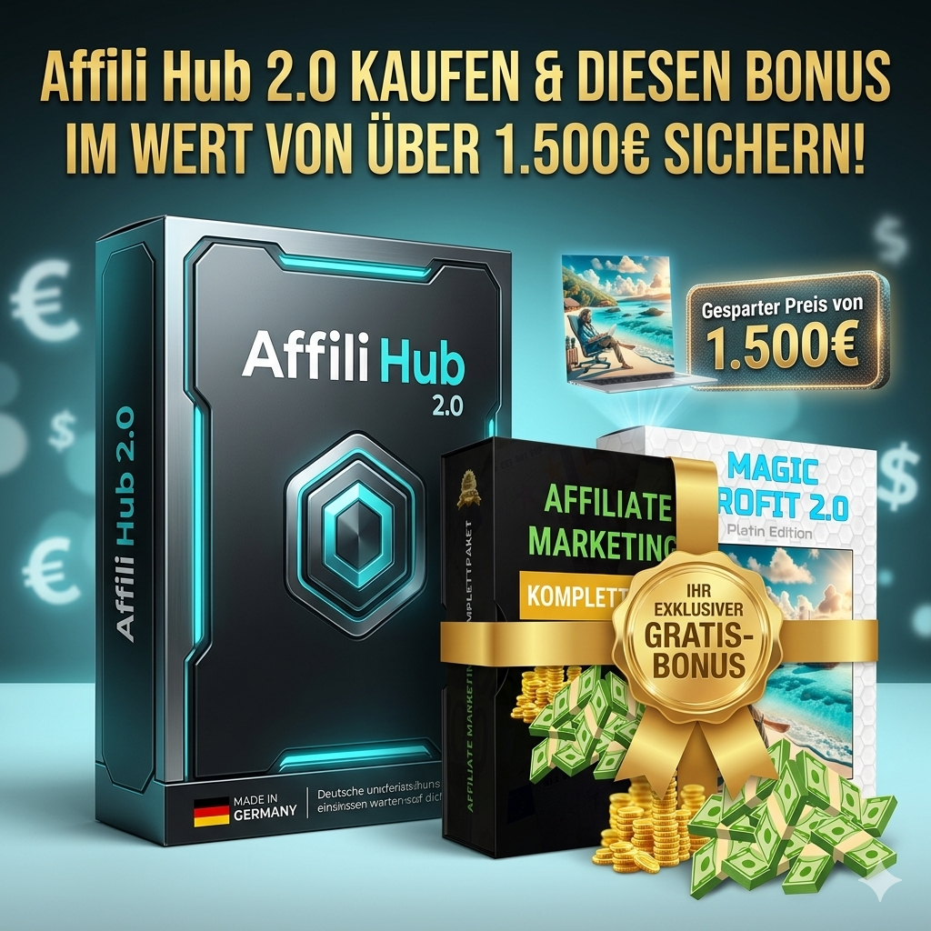 AffiliHub Erfahrungen: Test der All-in-One Plattform für digitale Produkte, Leadmagneten und Funnels – so baust du einfach dein eigenes Online-Business auf.